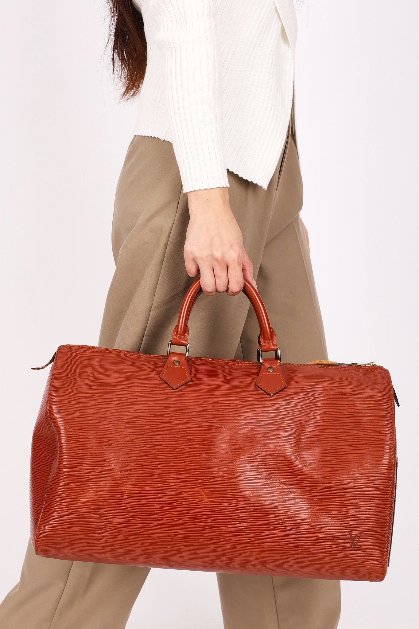 Louis Vuitton Epi Speedy 40 Kenyan Fawn