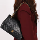 Chanel Classic Double Flap Black Lambskin 24K GP