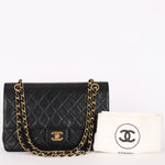 Chanel Classic Double Flap Black Lambskin 24K GP