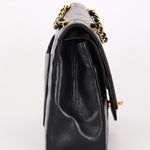 Chanel Classic Double Flap Black Lambskin 24K GP