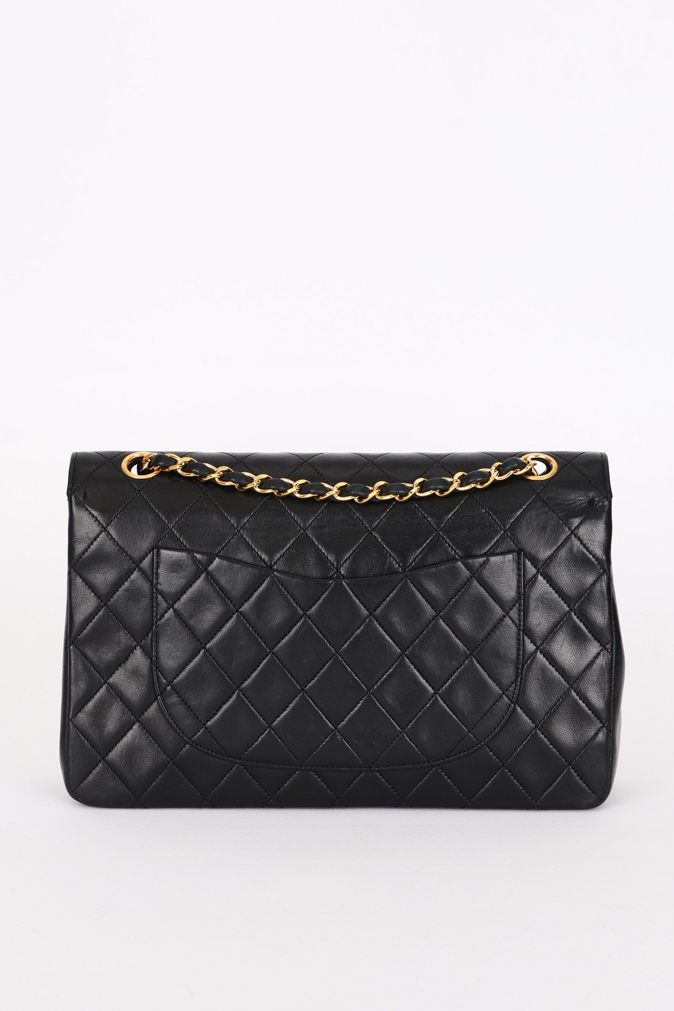 Chanel Classic Double Flap Black Lambskin 24K GP