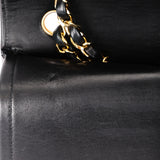 Chanel Classic Double Flap Black Lambskin 24K GP