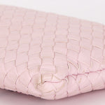 Bottega Veneta Intrecciato Pink Clutch