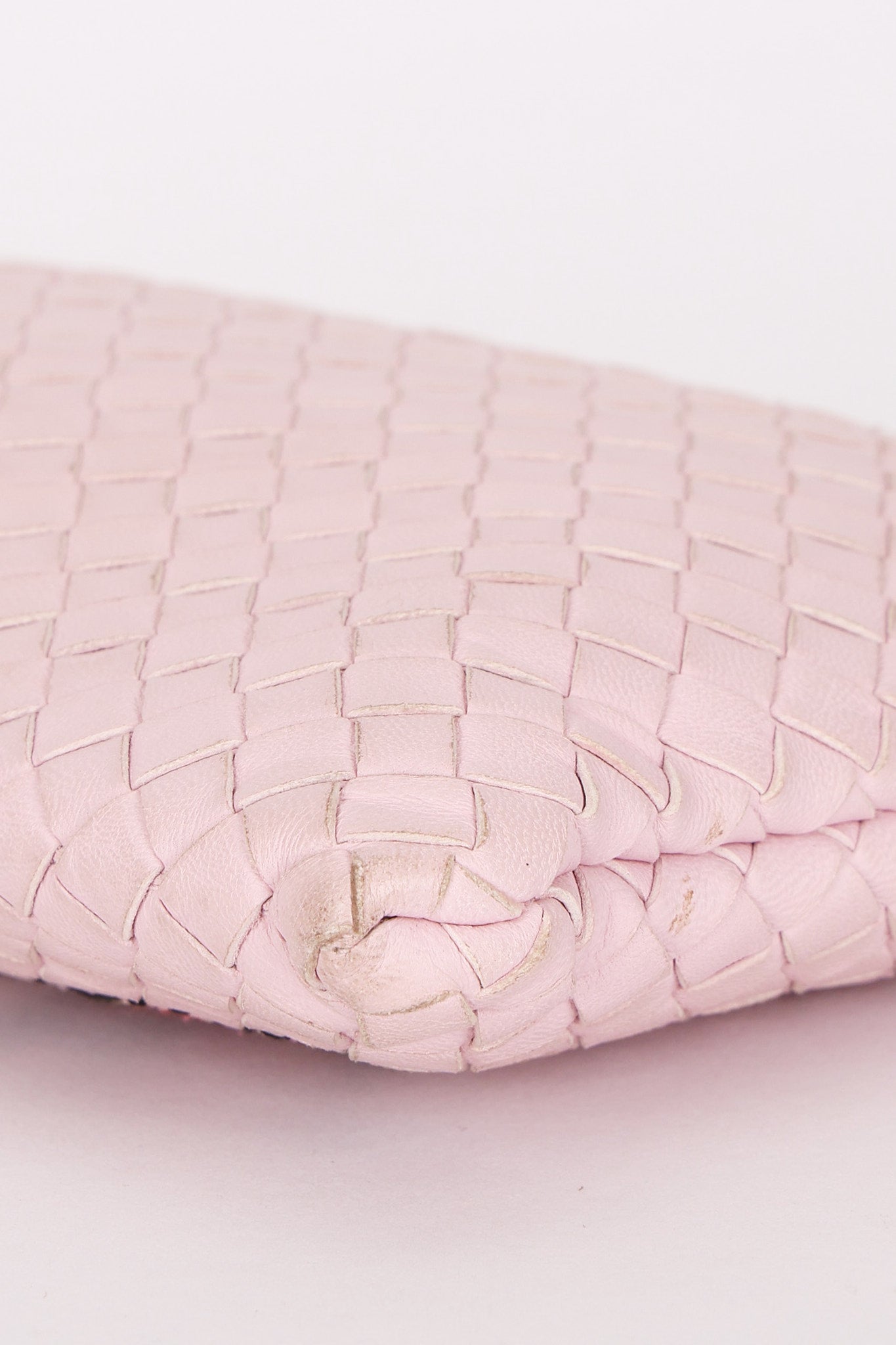 Bottega Veneta Intrecciato Pink Clutch
