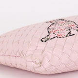 Bottega Veneta Intrecciato Pink Clutch
