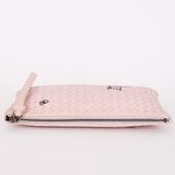 Bottega Veneta Intrecciato Pink Clutch
