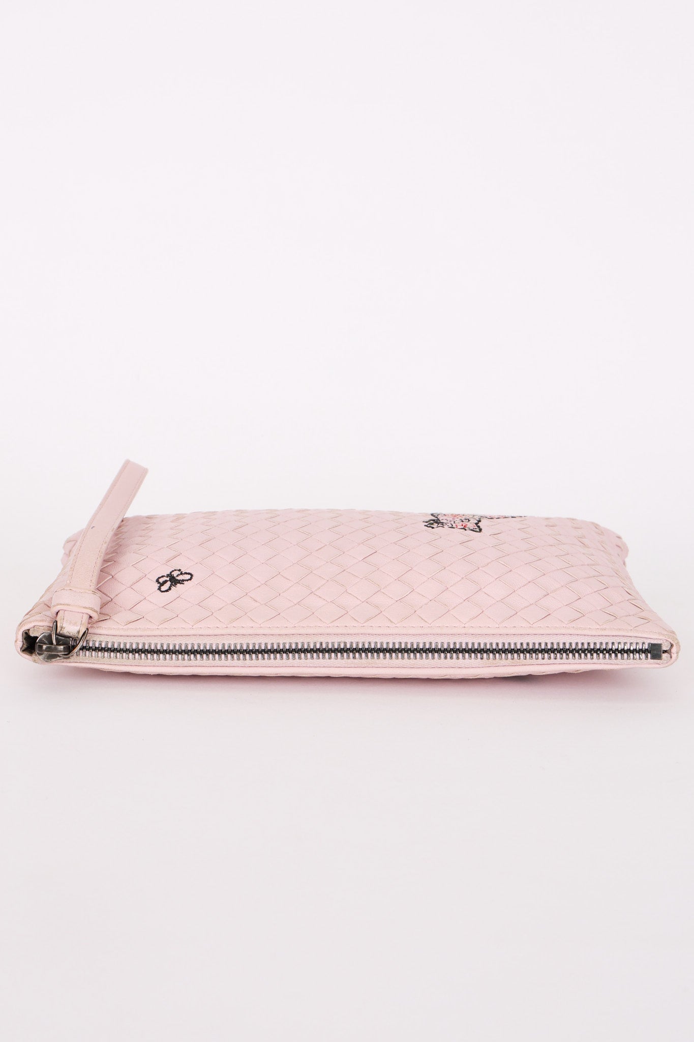 Bottega Veneta Intrecciato Pink Clutch