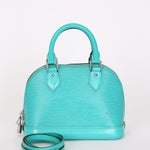 Louis Vuitton Epi Alma BB Turquoise