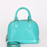 Louis Vuitton Epi Alma BB Turquoise