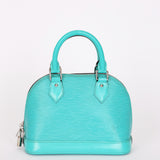 Louis Vuitton Epi Alma BB Turquoise