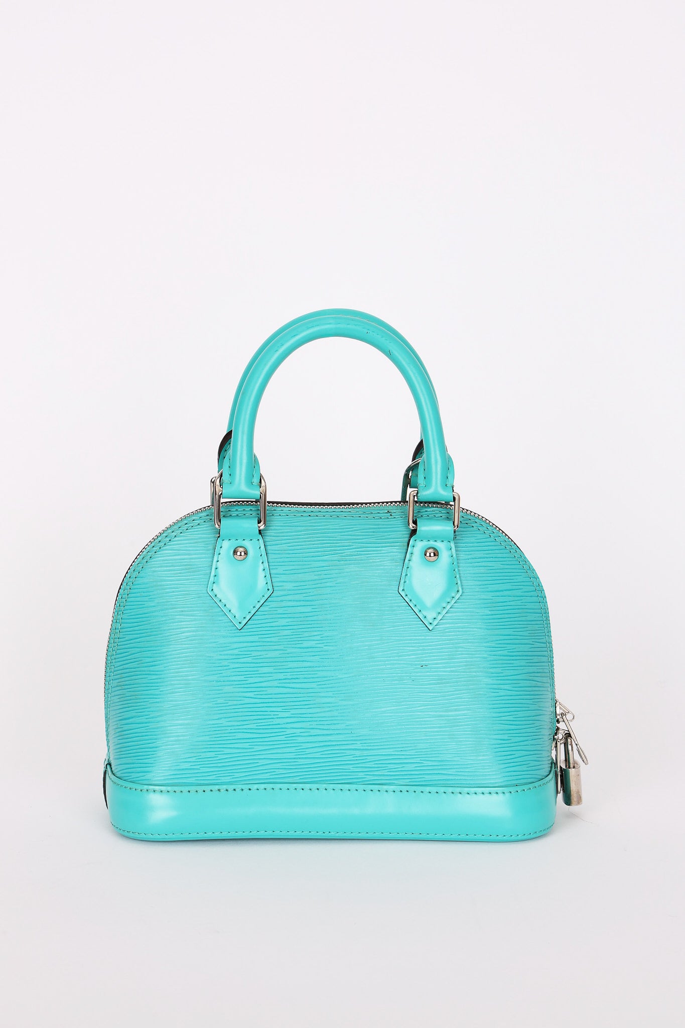Louis Vuitton Epi Alma BB Turquoise