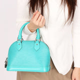 Louis Vuitton Epi Alma BB Turquoise