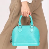 Louis Vuitton Epi Alma BB Turquoise