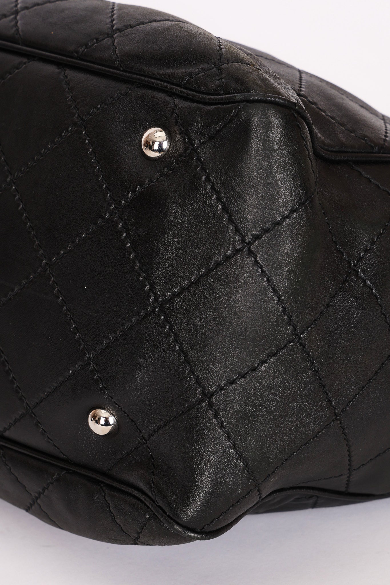 Chanel Turnlock Flap Top Handle Bag Black Calfskin SHW