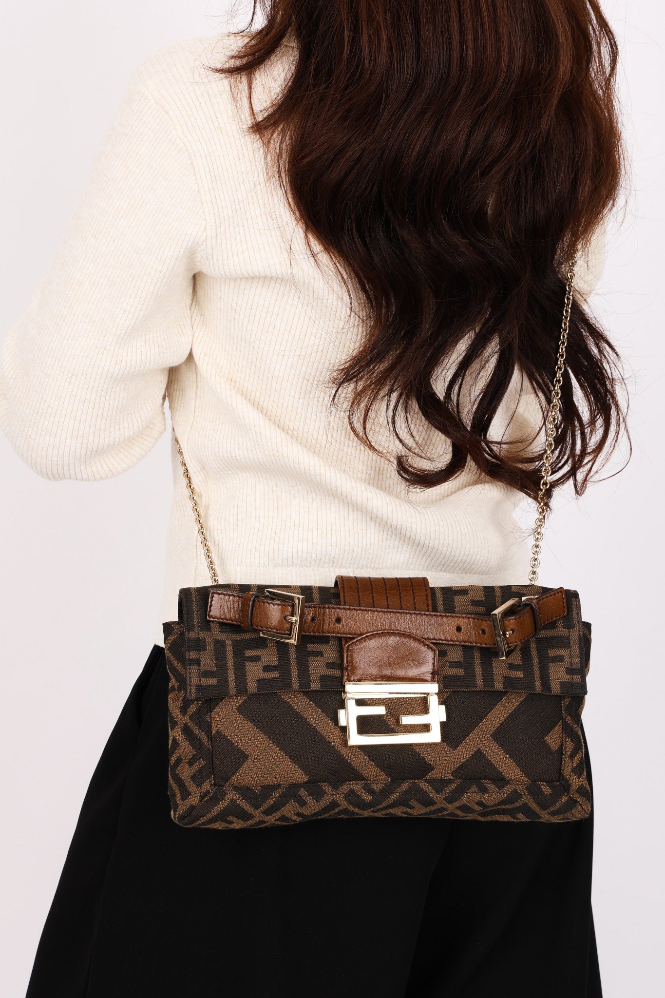 Fendi Zucca Maxi Baguette Bag