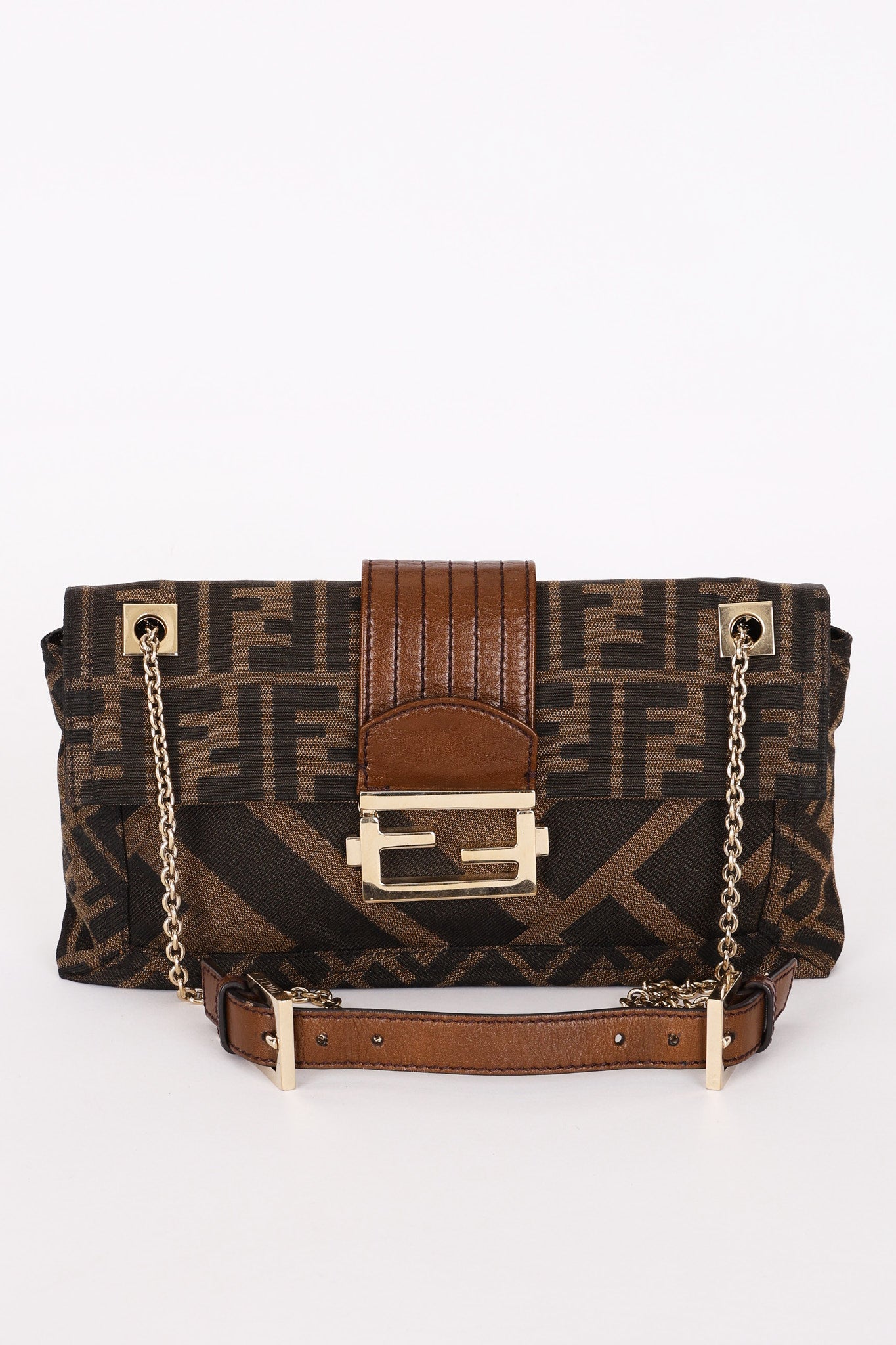 Fendi Zucca Maxi Baguette Bag