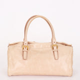 Prada Bow Top Handle Shopping Bag Beige Vitello Shine