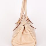 Prada Bow Top Handle Shopping Bag Beige Vitello Shine