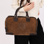 Loewe Amazona 36 Brown Suede