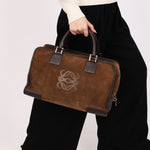 Loewe Amazona 36 Brown Suede