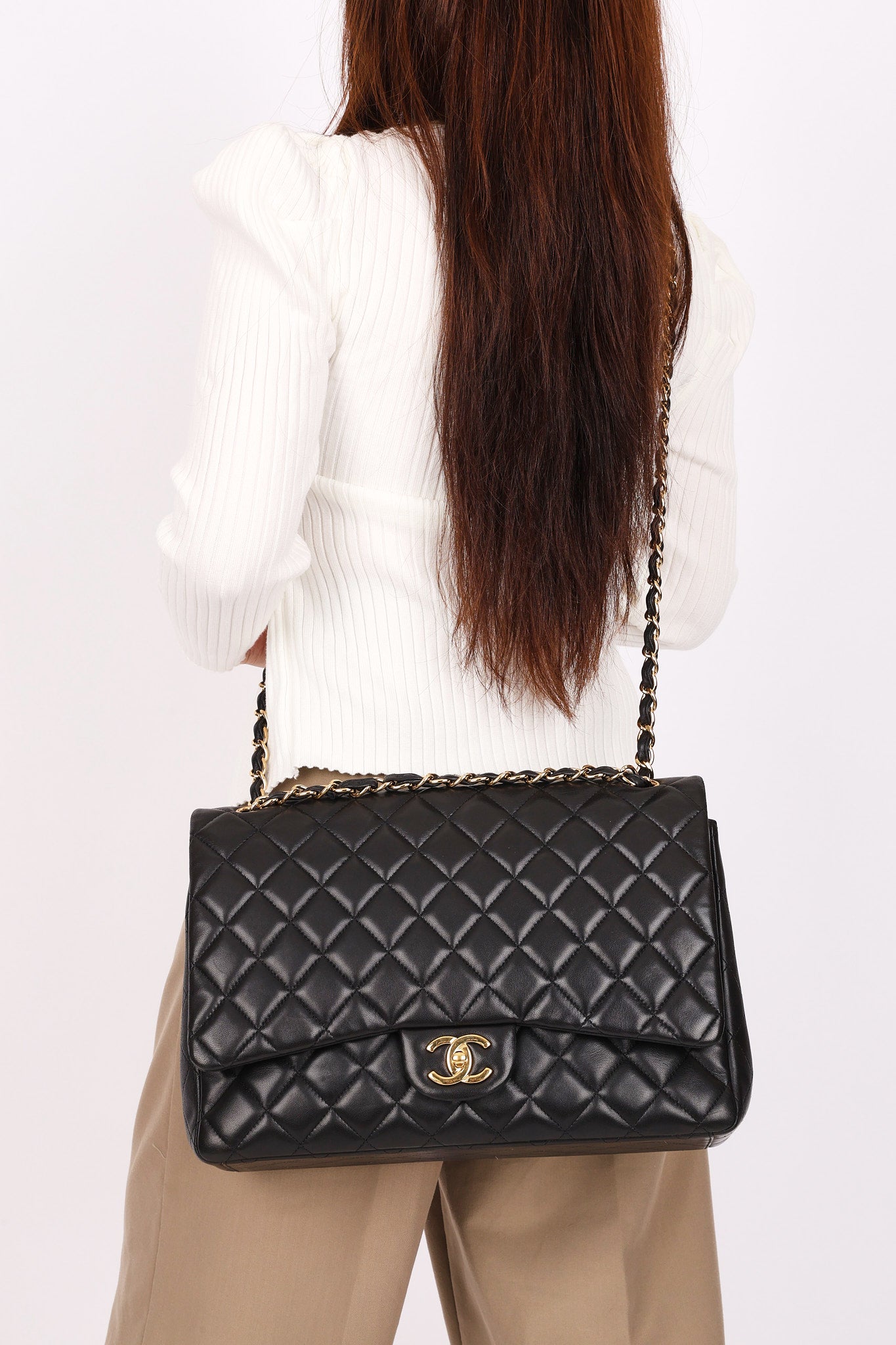 Chanel Jumbo Classic Double Flap Black Lambskin GHW