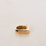 18K Yellow Gold Channel Set Accent Band Ring, Size US 5