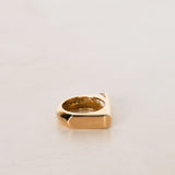18K Yellow Gold Channel Set Accent Band Ring, Size US 5