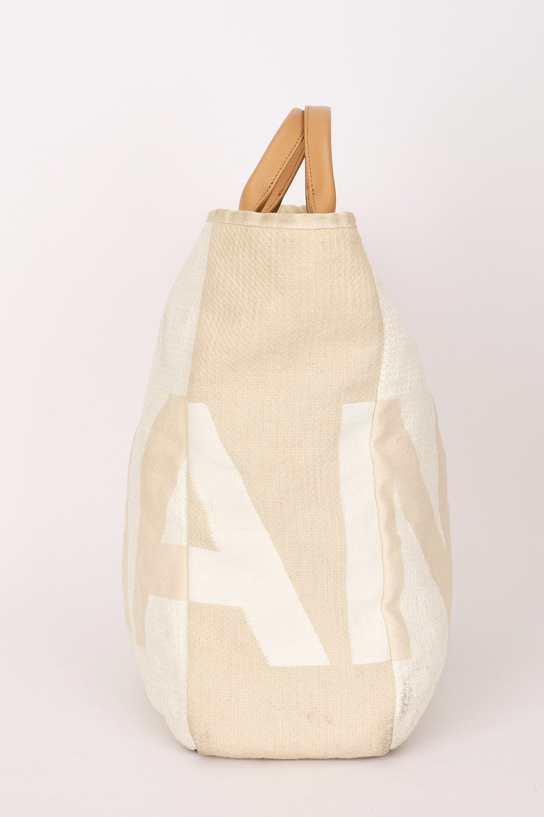 Chanel Deauville Tote Cream 2018 SHW