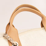 Chanel Deauville Tote Cream 2018 SHW