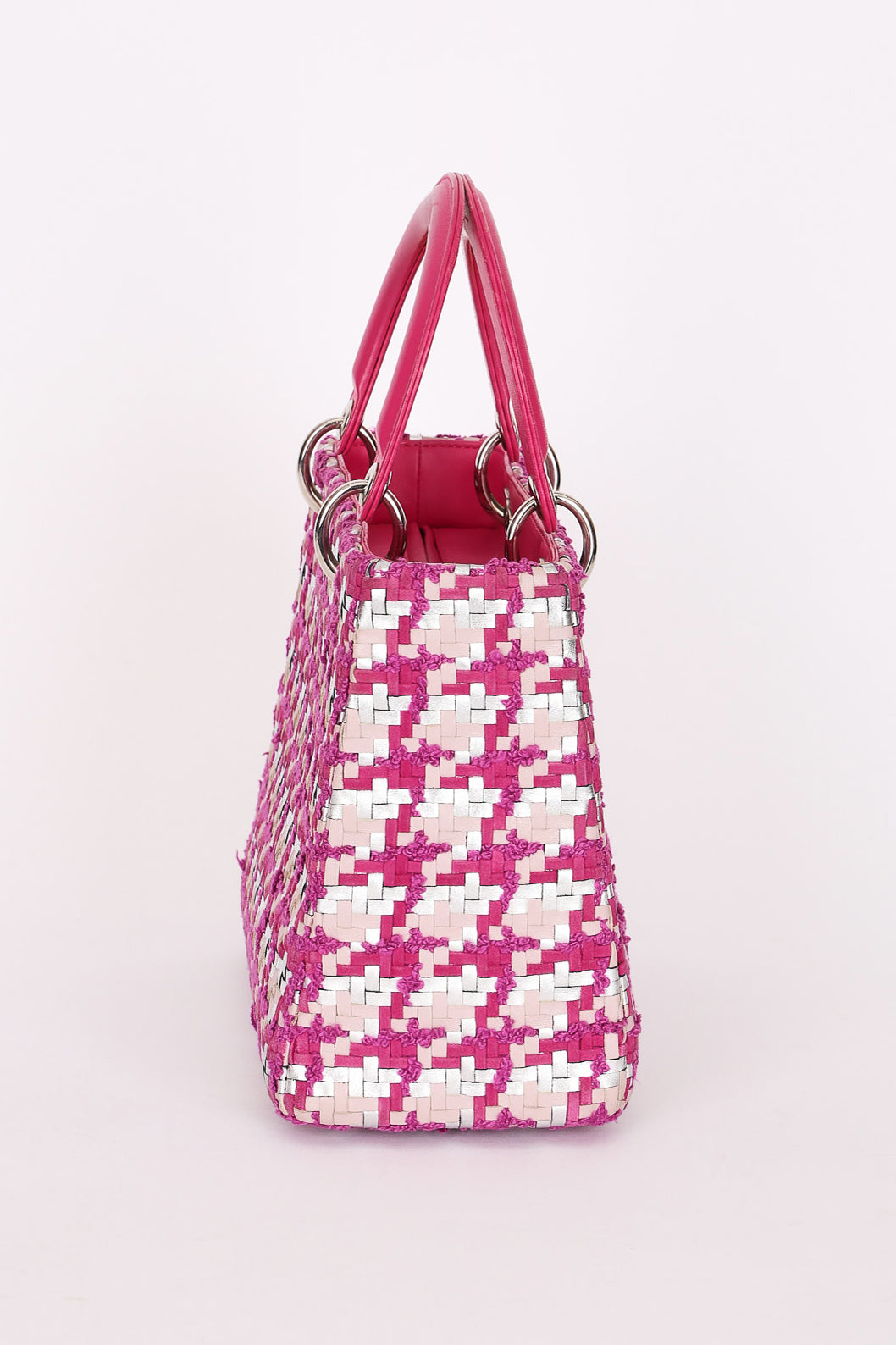 Christian Dior Medium Lady Multicolor Woven