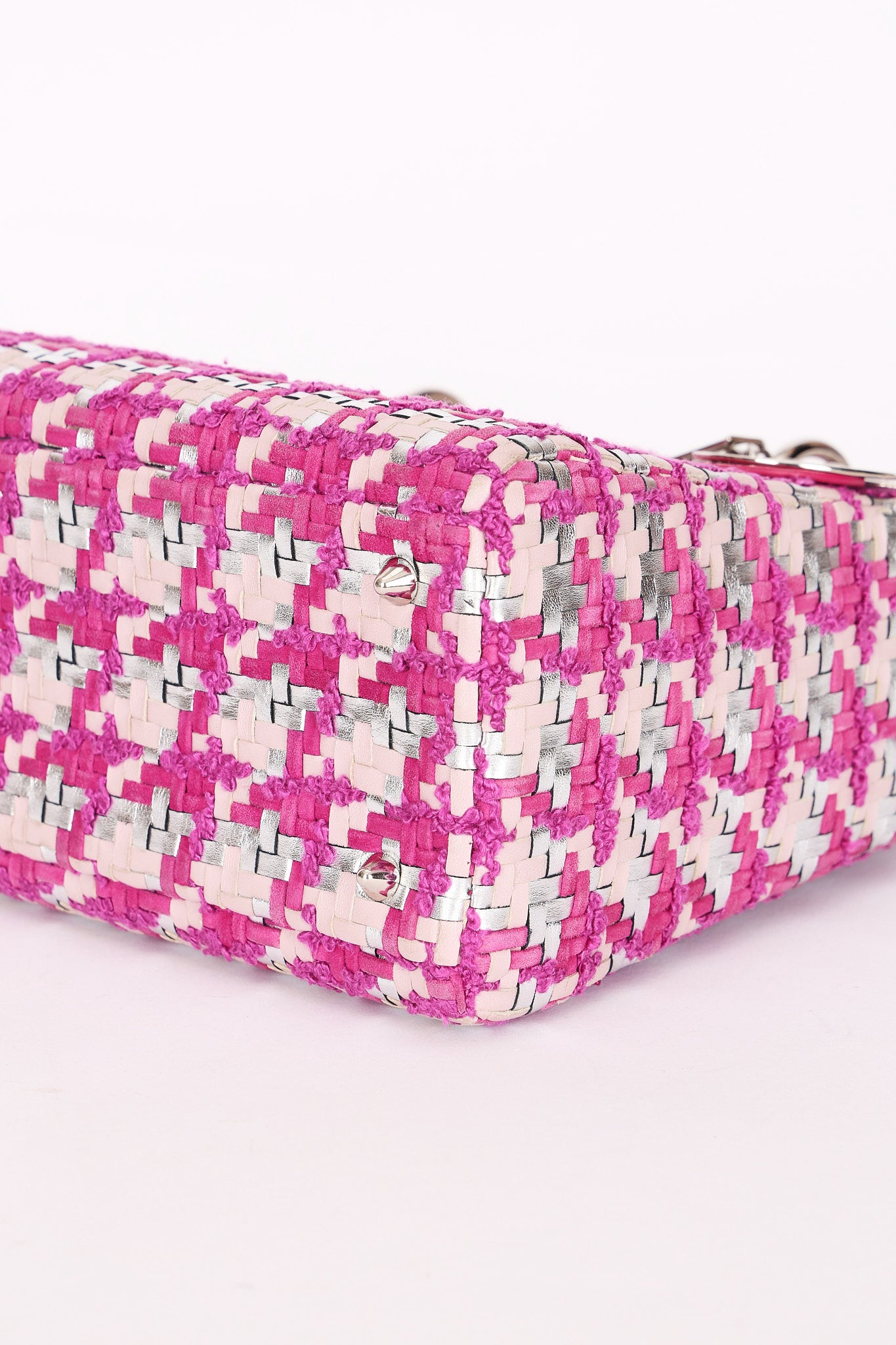 Christian Dior Medium Lady Multicolor Woven