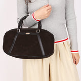 Gucci Bamboo Top Handle Bag Suede