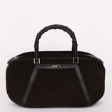 Gucci Bamboo Top Handle Bag Suede
