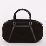 Gucci Bamboo Top Handle Bag Suede