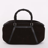 Gucci Bamboo Top Handle Bag Suede