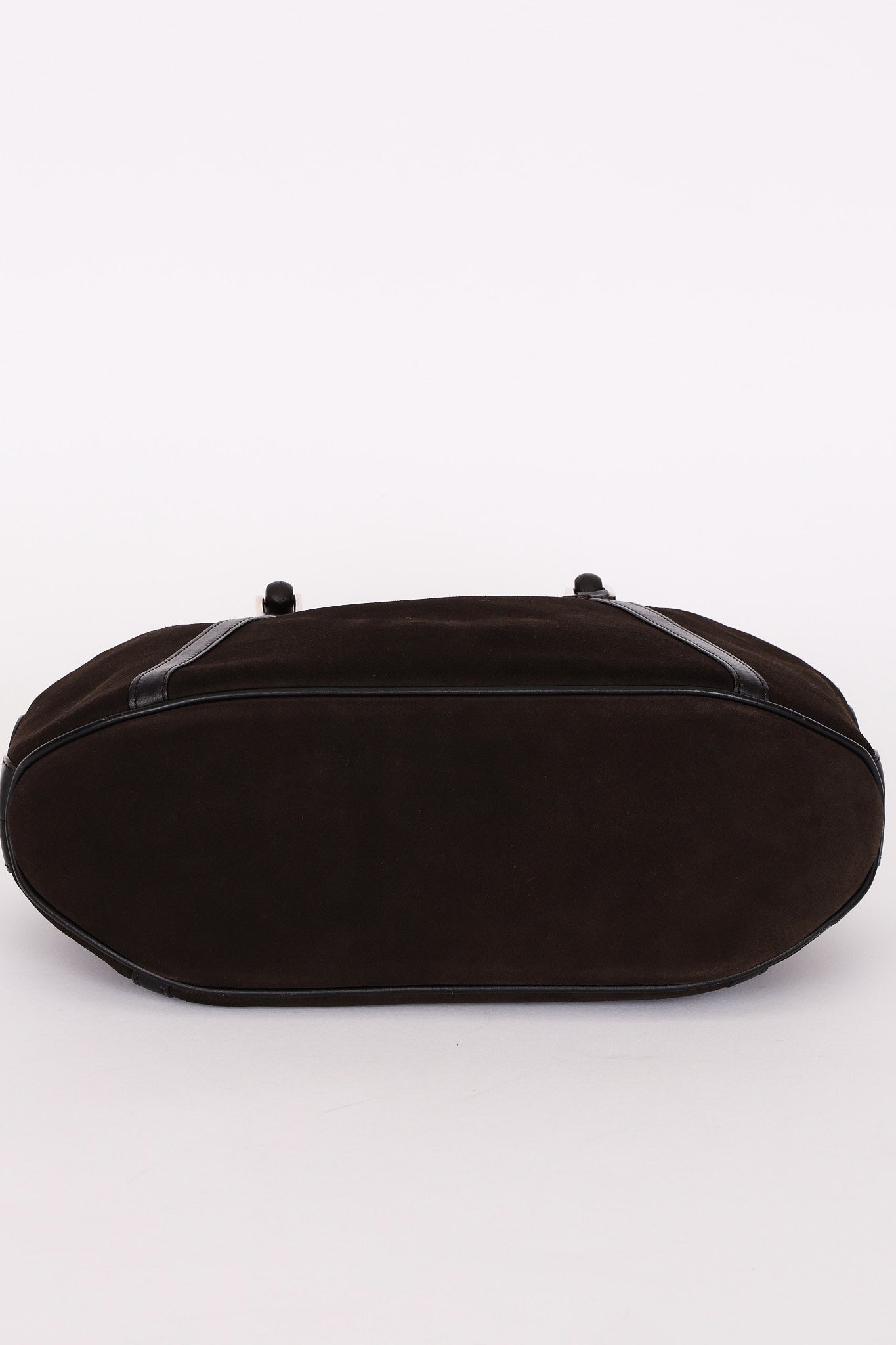 Gucci Bamboo Top Handle Bag Suede