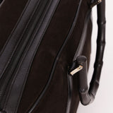 Gucci Bamboo Top Handle Bag Suede