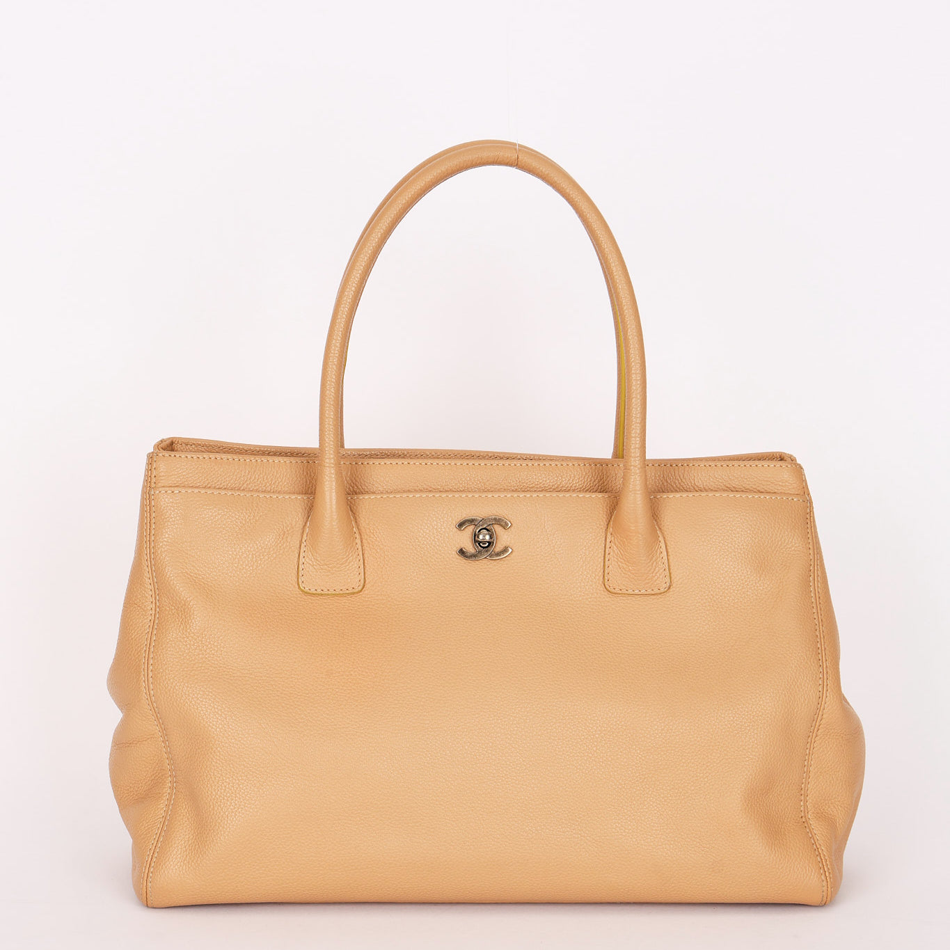 Chanel Cerf Executive Tote Beige RHW