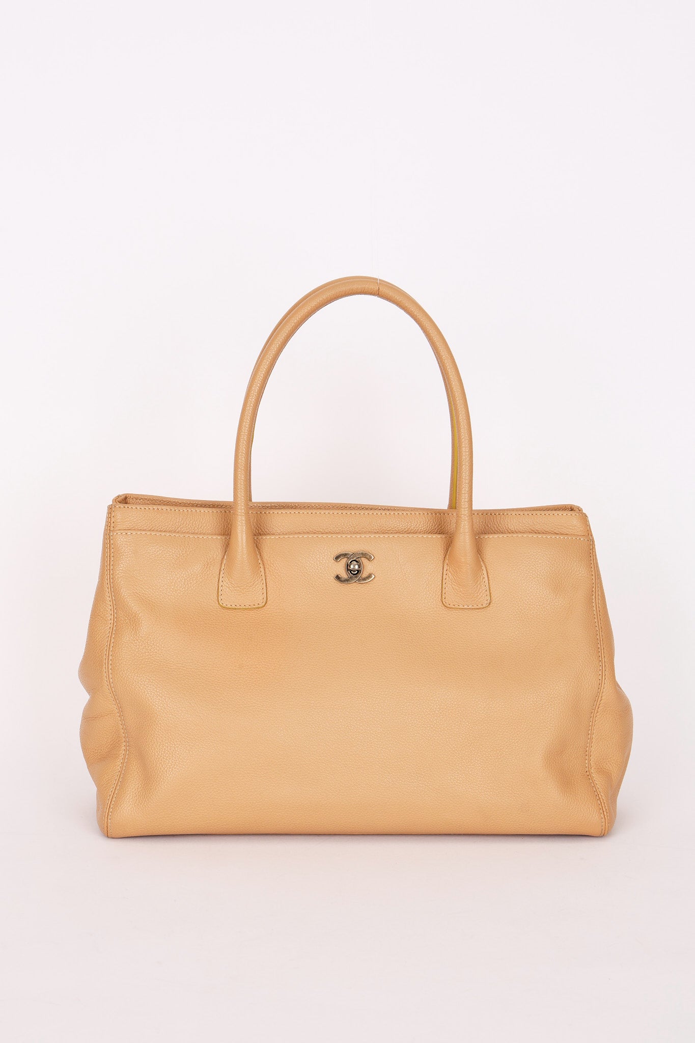 Chanel Cerf Executive Tote Beige RHW
