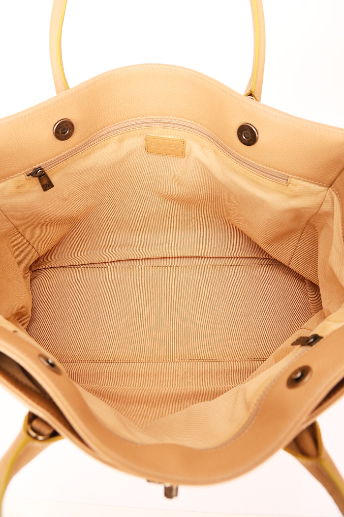 Chanel Cerf Executive Tote Beige RHW