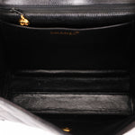 Chanel Diana Frame Single Flap Black Caviar 24K GP