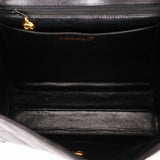 Chanel Diana Frame Single Flap Black Caviar 24K GP