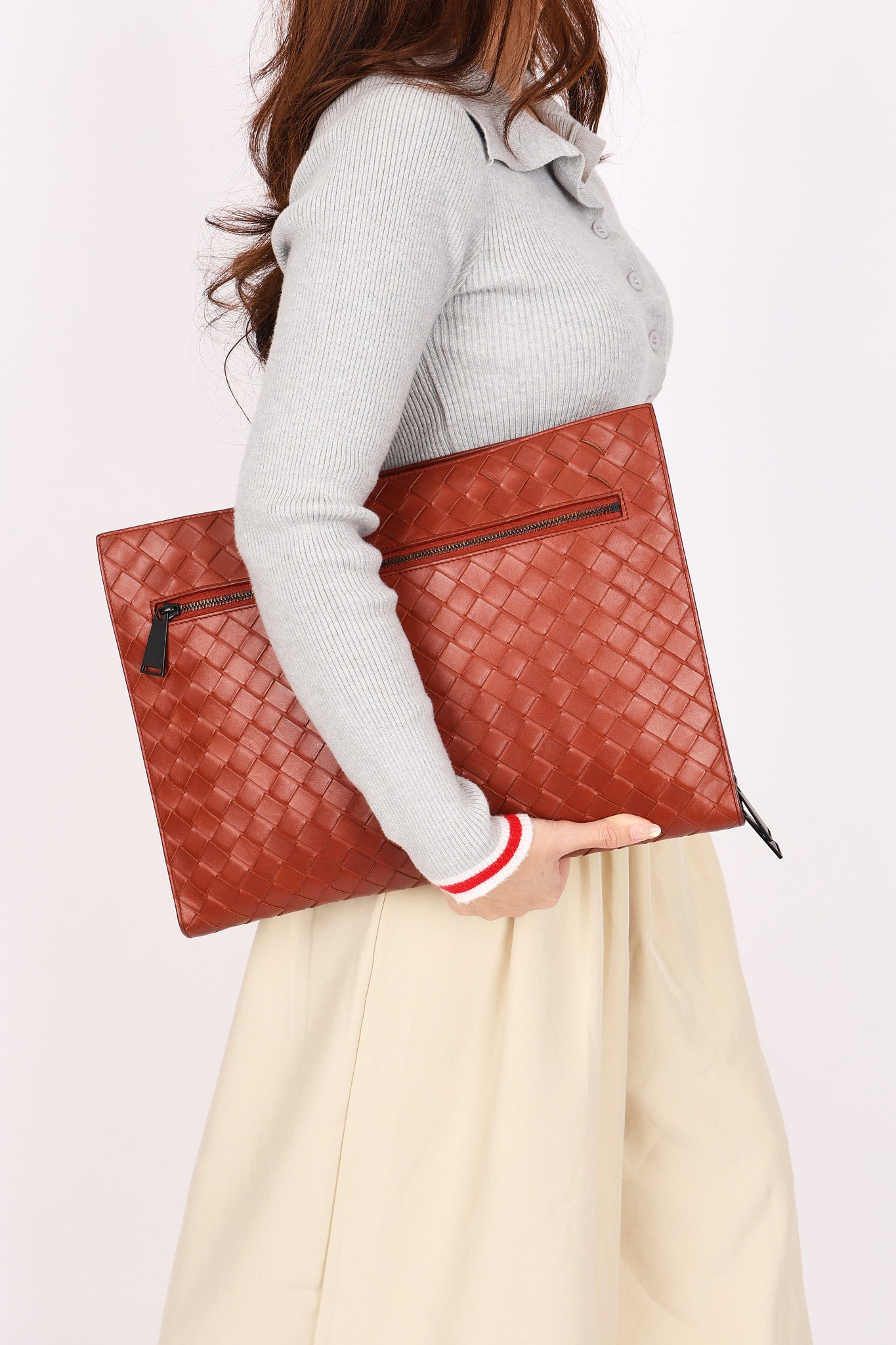 Bottega Veneta Intrecciato Portfolio Clutch
