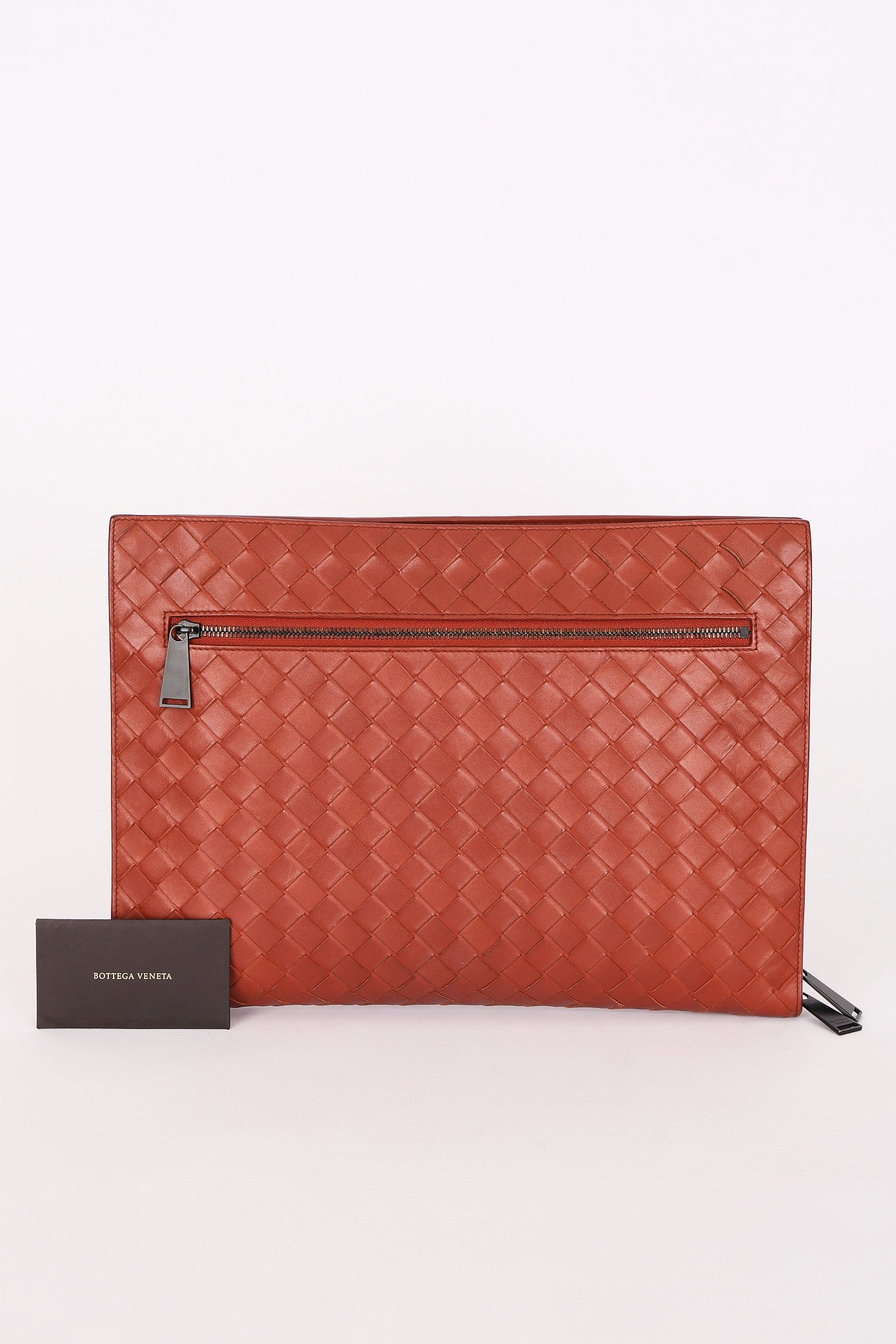 Bottega Veneta Intrecciato Portfolio Clutch