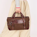 Celine Croc Embossed Boogie Bag