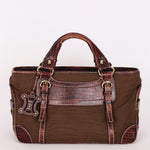 Celine Croc Embossed Boogie Bag