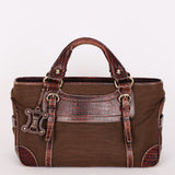 Celine Croc Embossed Boogie Bag
