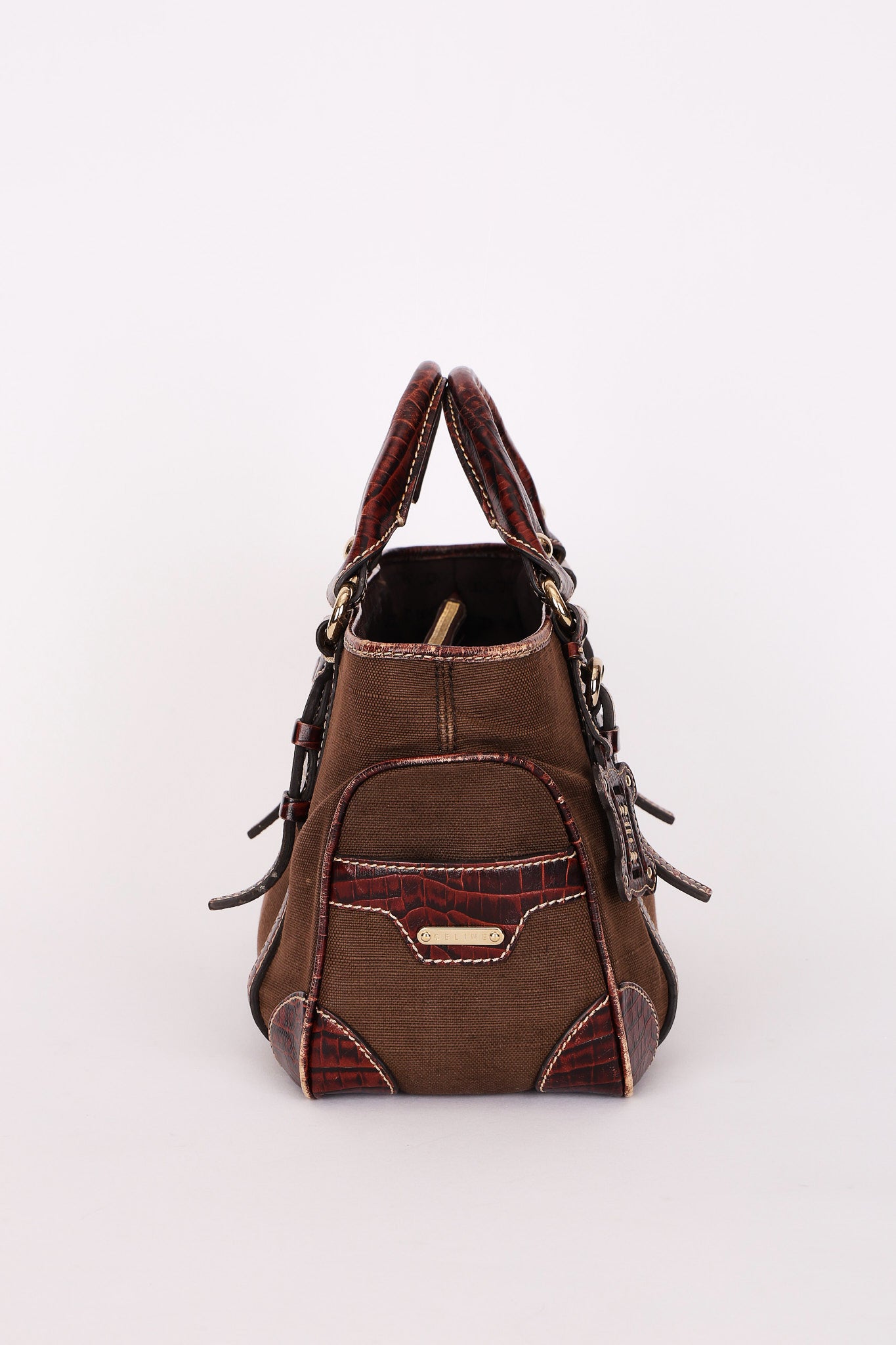 Celine Croc Embossed Boogie Bag