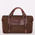 Celine Croc Embossed Boogie Bag