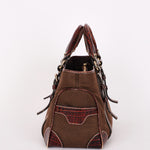 Celine Croc Embossed Boogie Bag